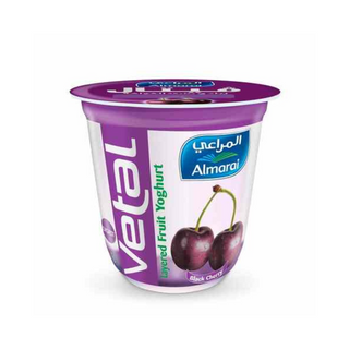 Almarai Vetal Layered Black Cherry Yogurt - 140gm