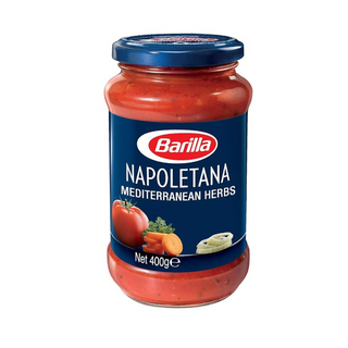 Barilla Napoletana Pasta Sauce With Mediterranean Herbs - Gluten Free, No Added Preservatives - 400gm