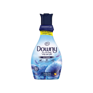 Downy All In One Concentrate Fabric Softener Valley Dew Scent - 1Ltr