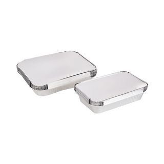 Hotpack Medium 890Ml Aluminum Container With Lid - 10 Per Pack