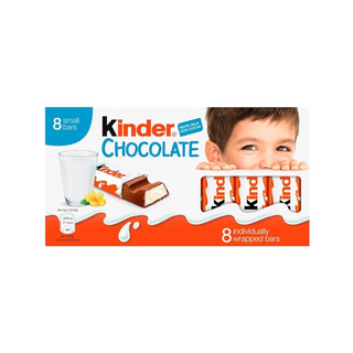 Kinder Milk Chocolate Bars (8 Pieces) - 100gm