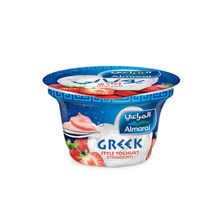 Almarai Greek Style Full Fat Strawberry Yogurt - 150gm