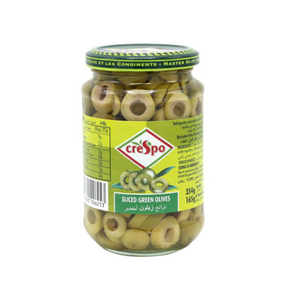 Crespo Green Olive Slice - 333gm