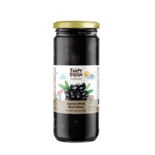 Farm Fresh Spanish Pitted Black Olives - 370gm