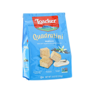 Loacker Quadratini Vanilla Wafers - Transfat Free - 125gm