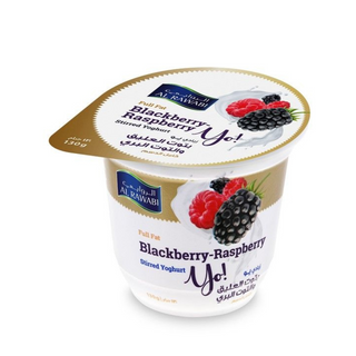 Al Rawabi Full Fat Blackberry & Raspberry Stirred Yogurt - 130gm