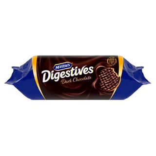 Mcvitie'S Digestive Dark Chocolate Wholemeal Biscuits - Artificial Colors Free, Artificial Flavors Free - 250gm