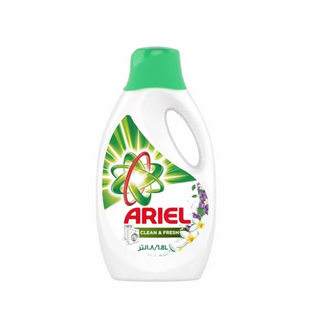 Ariel Power Gel Laundry Detergent Clean & Fresh Scent Front & Top Load - 1.8L