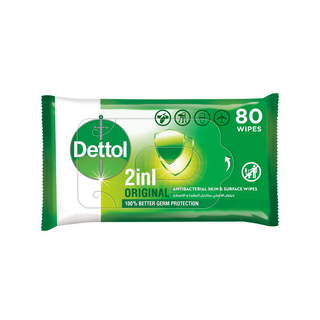 Dettol 2 In 1 Orginal Wipes per pack