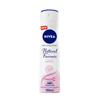 Nivea Natural Fairness Quick Dry Antiperspirant Deodorant Spray With Vitamin C For Women - 150ml