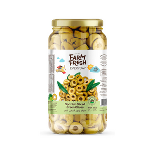 Farm Fresh Green Sliced Olives - 440gm