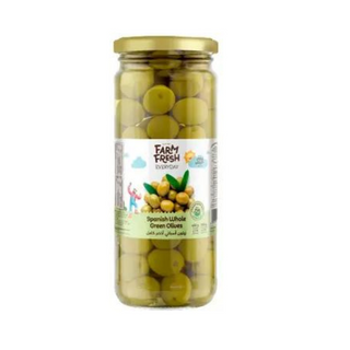 Farm Fresh Green Whole Olives - 465gm