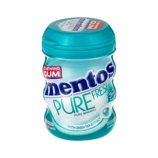 Mentos Pure Fresh Chewing Gum With Green Tea Extracts Wintergreen Flavor - Sugar Free(32 Per Pack)