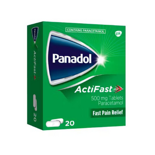 Panadol Actifast 500Mg Paracetamol For Pain Relief - 20 Tablets