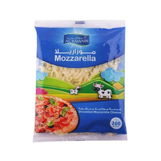 Al Rawabi Shredded Mozzarella Cheese - 200gm