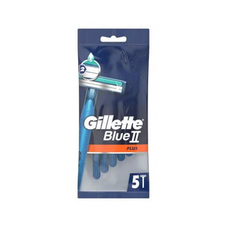 Gillette Blue Ii Plus Men’S Disposable Razors - 5 Pcs Per Pack