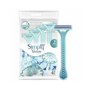 Gillette Simply Venus 2 Blade Razors With Aloe - 4 Per Pack