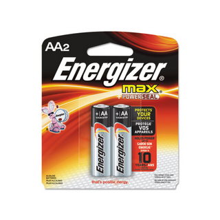 Energizer AA 1.5V Alkaline Power Batteries - 2 Per Pack