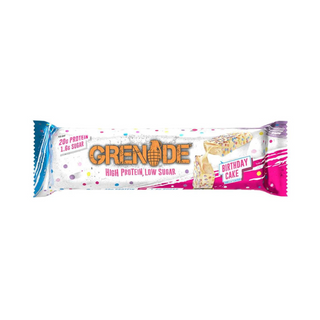 Grenade Carb Killa 20gm Protein Bar Birthday Cake Flavor - Low Sugar - 60gm