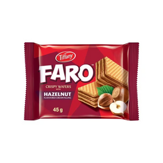 Tiffany Faro Crispy Wafers Filled with Hazelnut Cream - 45gm