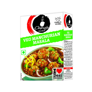 Ching's Secret Mild Veg Manchurian Masala - Preservatives Free, Vegetarian - 50gm