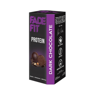 Fade Fit Dark Chocolate Protein Balls - Gmo Free, Preservative Free, Artificial Flavors Free - 30gm