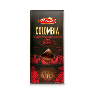 Pobeda Colombia Dark 80% Chocolate - 100gm