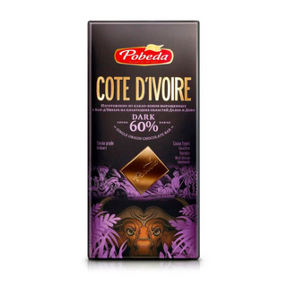 Pobeda Cote Divoire Chocolate Dark 60% - 100gm